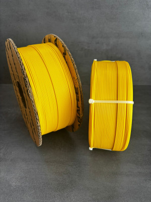 PETG+ ABAFLEX yellow1032, 1.75 ± 0.019 mm, 1000g, cívka 84mm