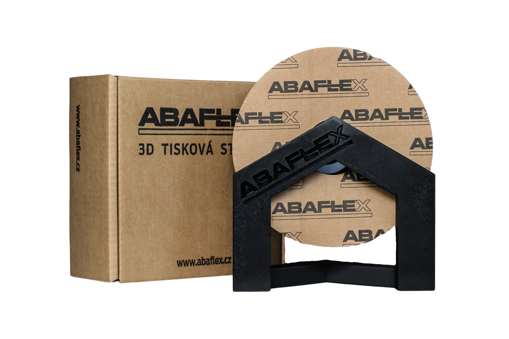PLA filament ABAFLEX černý, 1.75 ± 0.019 mm, 1000g, cívka 84mm