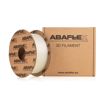PLA filament ABAFLEX natural, 1.75 ± 0.019 mm, 1000g, cívka 84mm