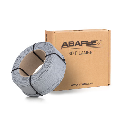 PLA filament ABAFLEX šedý, 1.75 ± 0.019 mm, 1000g, REFILL 70mm