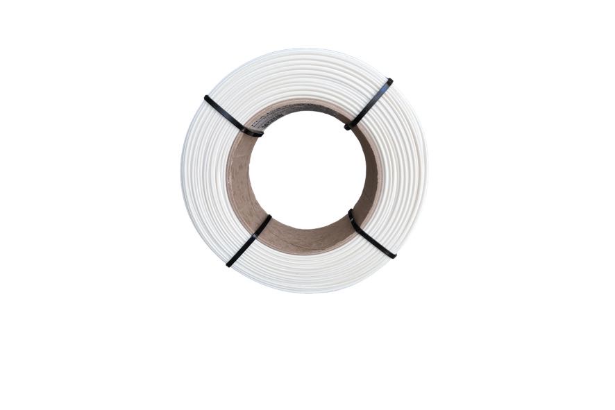 PLA filament ABAFLEX bílý, 1.75 ± 0.019 mm, 1000g, REFILL 70mm