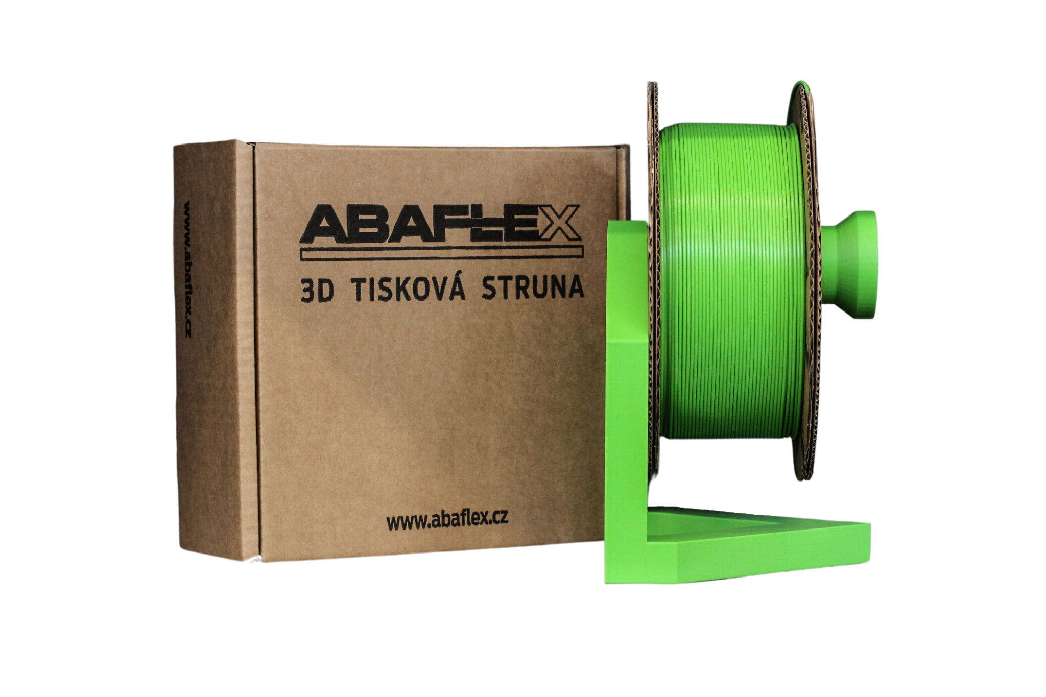 PLA filament ABAFLEX zelený, 1.75 ± 0.019 mm, 1000g, cívka 84mm