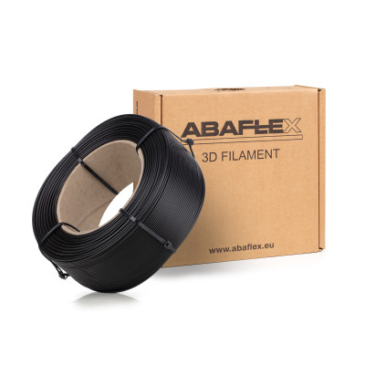 PLA filament ABAFLEX černý, 1.75 ± 0.019 mm, 750g, REFILL 60mm